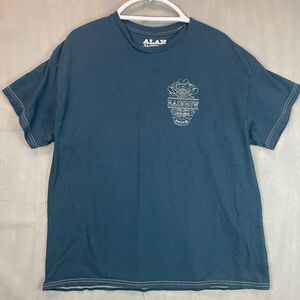 Alan Jackson Neon Rainbow T-Shirt Size L Blue Graphic Country Music Large Cotton